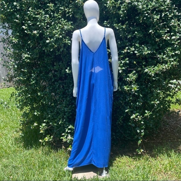 💋NWT LOVESTITCH Boho Flowing Gauze Maxi Slip Dress - Picture 5 of 11